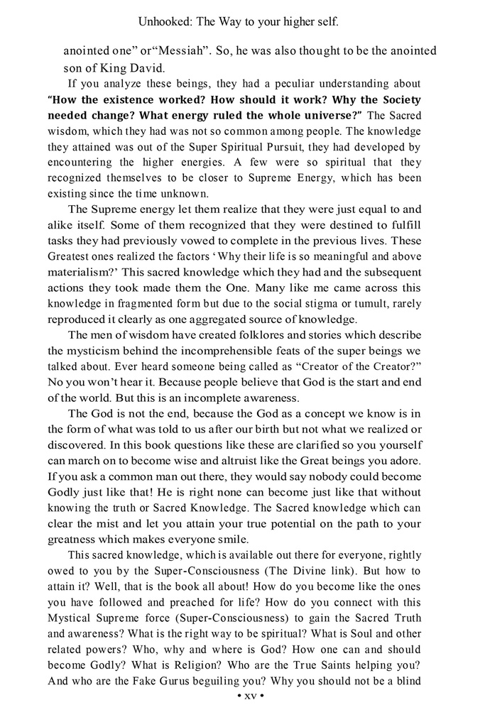 Unhooked: The way to your higher self (E-Book)