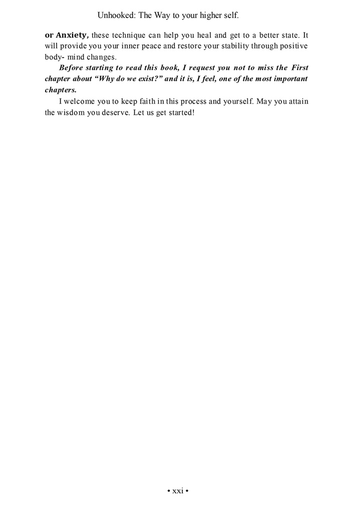Unhooked: The way to your higher self (E-Book)